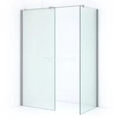 Pearl Inloopdouche | 140x90 Cm Matglas 2 Vaste Wanden