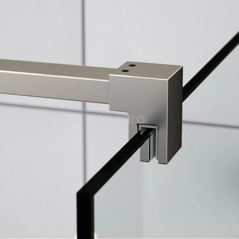 Quartz Douchedeur | 80 Cm Rvs Helder Glas Draaideur - Afbeelding 4