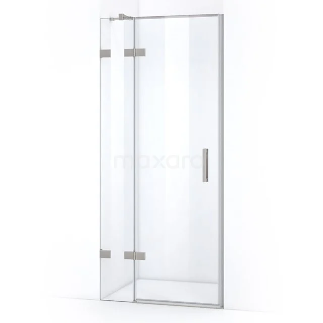 Quartz Douchedeur | 80 Cm Rvs Helder Glas Draaideur