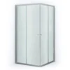 Ruby Allure Douchecabine | 100x100 Cm Chroom Matglas Schuifdeur Vierkant