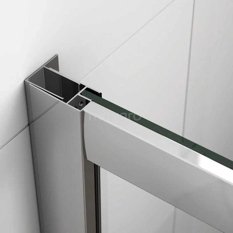 Ruby Allure Douchecabine | 180x100 Cm Chroom Helder Glas Schuifdeur Rechthoek - Afbeelding 2