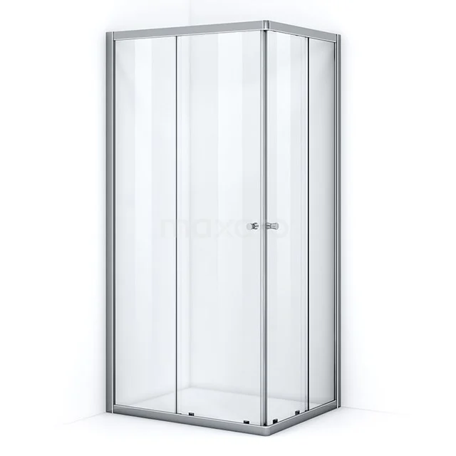 Ruby Allure Douchecabine | 90x70 Cm Chroom Helder Glas Schuifdeur Rechthoek