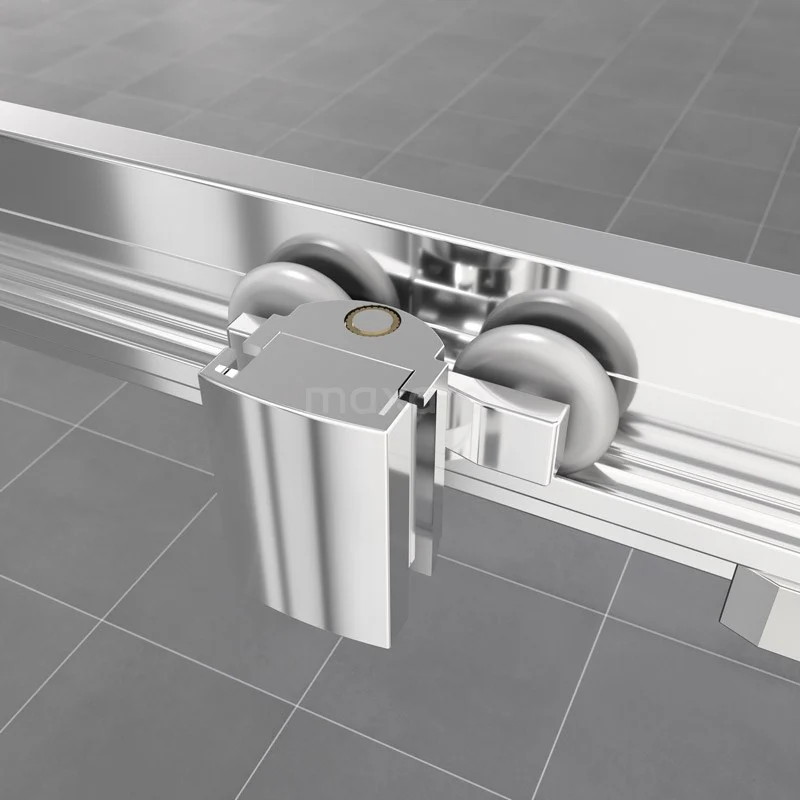 Ruby Allure Douchedeur | 105 Cm Chroom Helder Glas Schuifdeur - Afbeelding 4