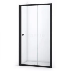 Ruby Allure Douchedeur | 105 Cm Mat Zwart Helder Glas Schuifdeur