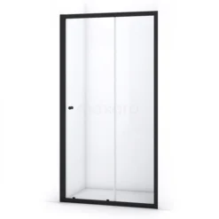 Ruby Allure Douchedeur | 120 Cm Mat Zwart Helder Glas Schuifdeur