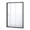 Ruby Allure Douchedeur | 150 Cm Mat Zwart Helder Glas Schuifdeur