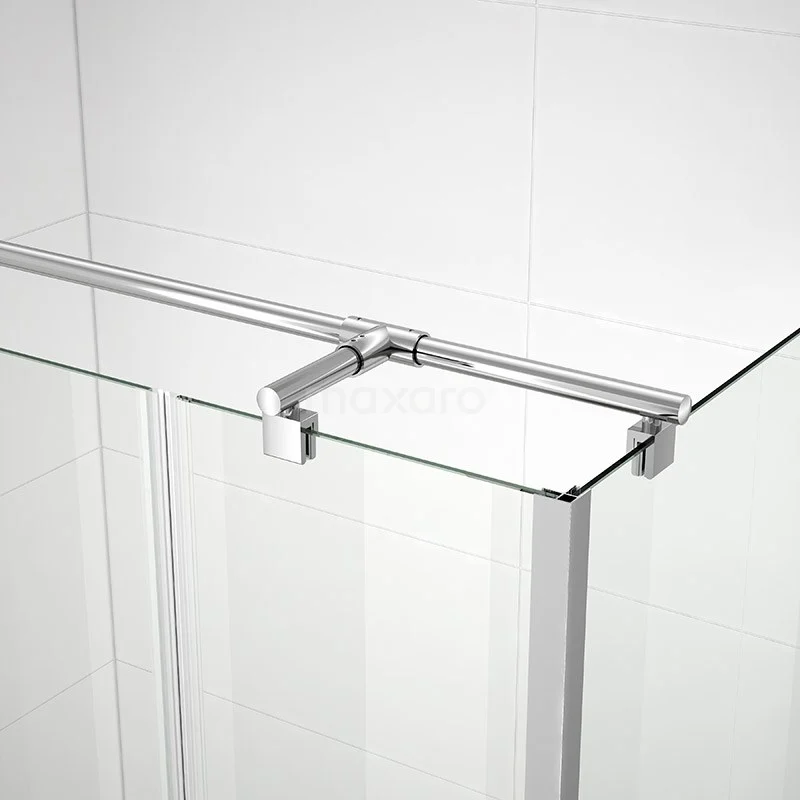 Zircon Comfort Douchecabine | 100x100 Cm Chroom Helder Glas Draaideur Vierkant - Afbeelding 6