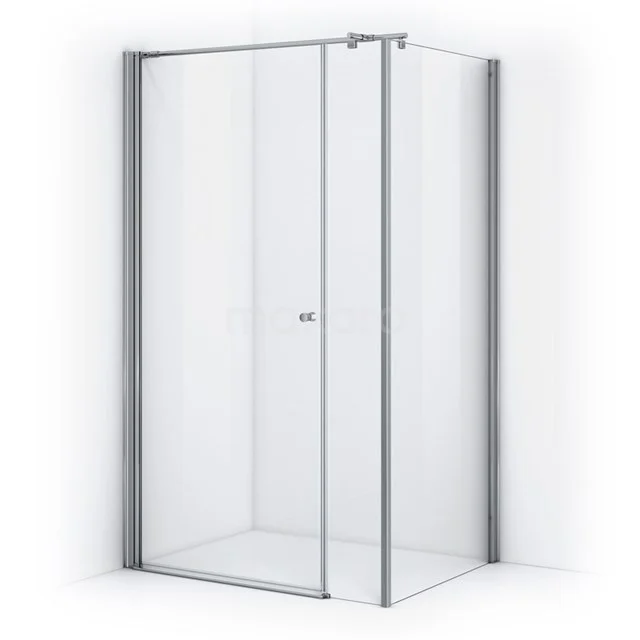 Zircon Comfort Douchecabine | 100x100 Cm Chroom Helder Glas Draaideur Vierkant