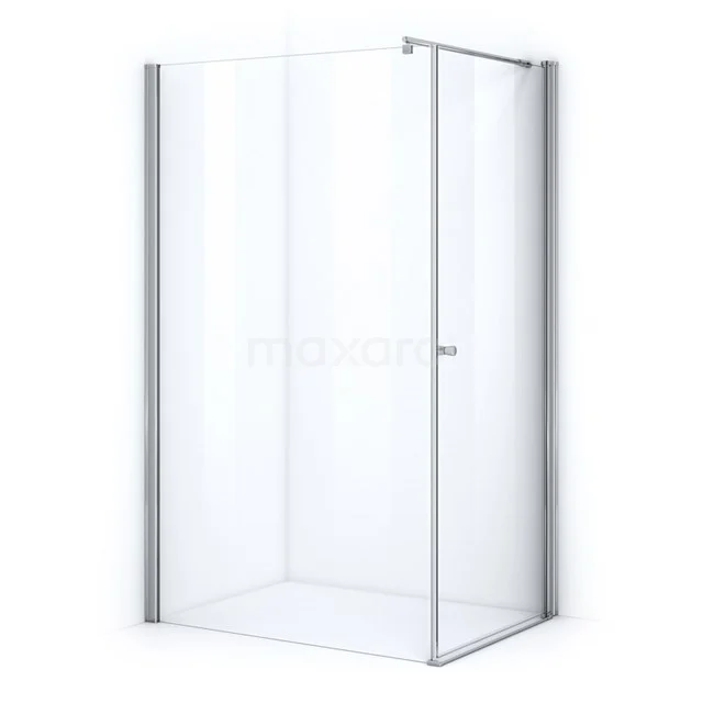 Zircon Comfort Douchecabine | 110x90 Cm Chroom Helder Glas Draaideur Rechthoek