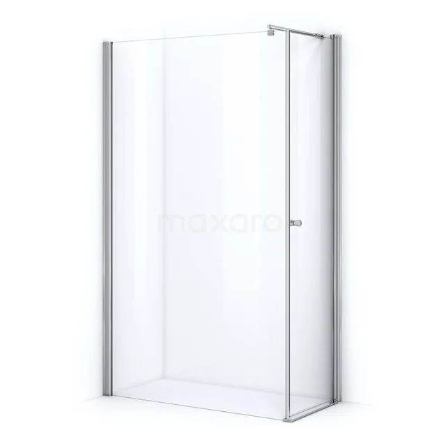 Zircon Comfort Douchecabine | 120x70 Cm Chroom Helder Glas Draaideur Rechthoek