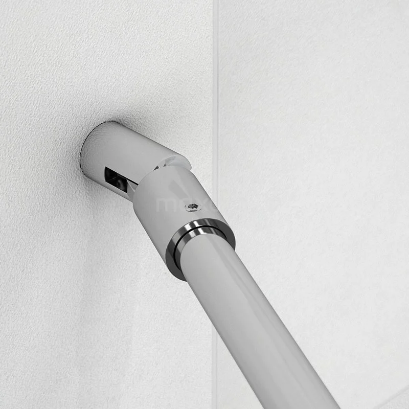 Zircon Comfort Douchecabine | 80x70 Cm Chroom Helder Glas Draaideur Rechthoek - Afbeelding 4