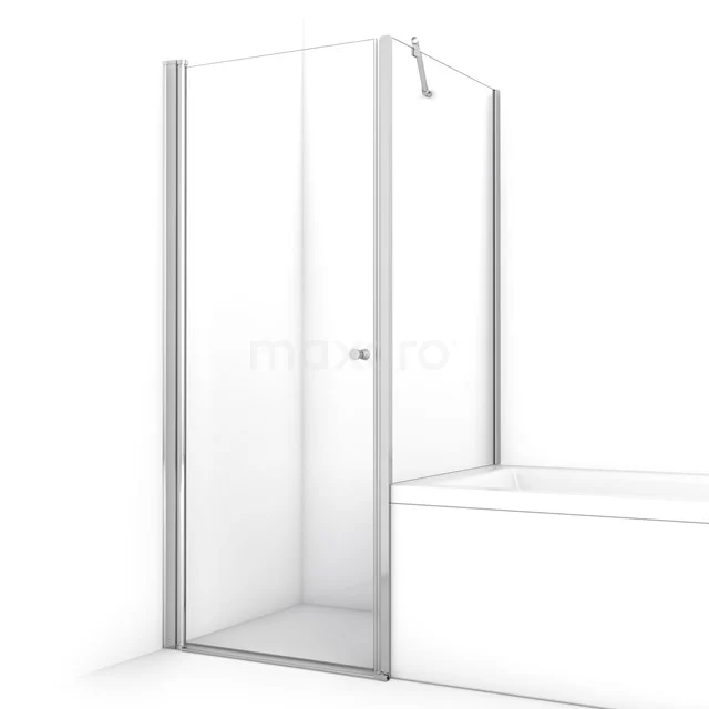 Zircon Comfort Douchecabine | 80x70 Cm Chroom Helder Glas Draaideur Rechthoek