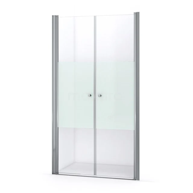 Zircon Comfort Douchedeur | 115 Cm Chroom Helder Met Matte Strook Pendeldeur