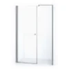 Zircon Comfort Douchedeur | 135 Cm Chroom Helder Glas Draaideur