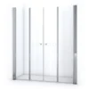 Zircon Comfort Douchedeur | 180 Cm Chroom Helder Glas Vouwdeur