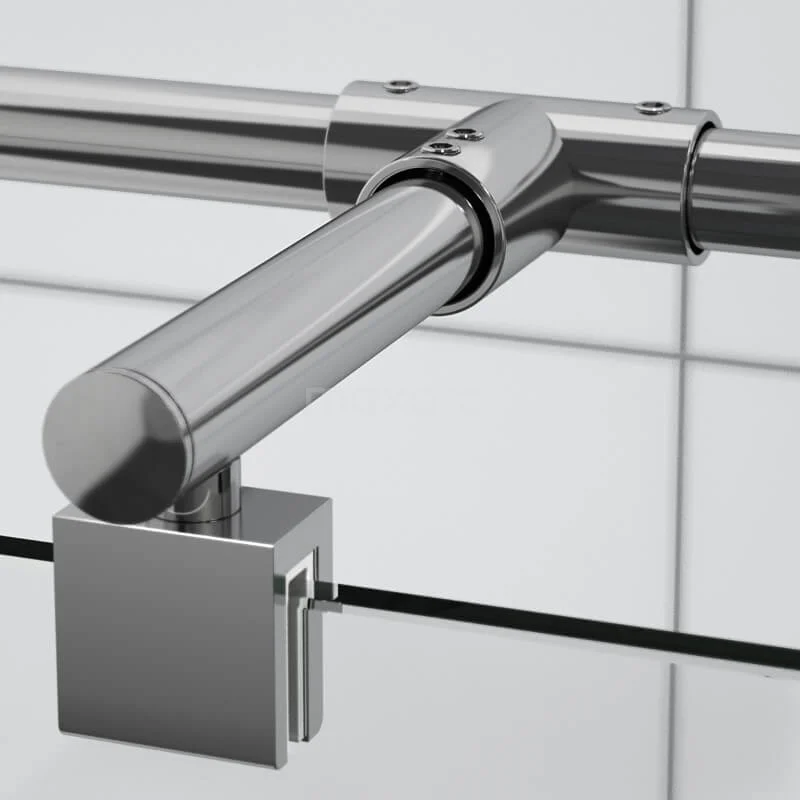 Zircon Comfort Inloopdouche | 100x90 Cm Chroom Helder Glas 2 Vaste Wanden - Afbeelding 5