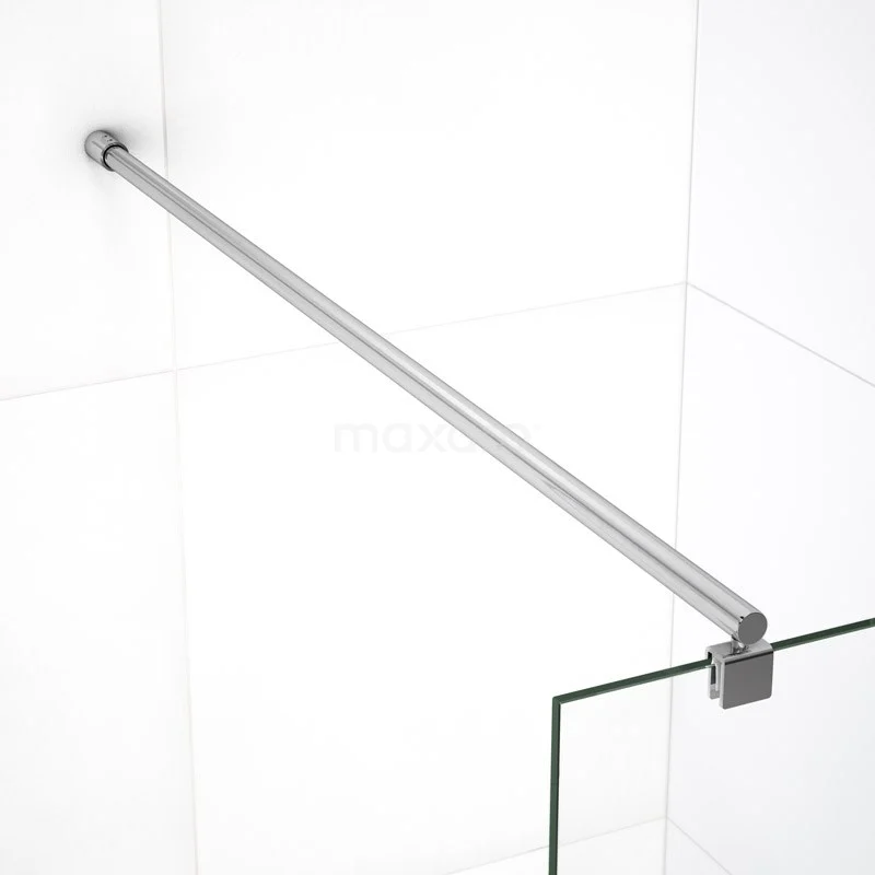 Zircon Comfort Inloopdouche | 110 Cm Chroom Helder Glas Vaste Wand Met Draaibare Zijwand - Afbeelding 4