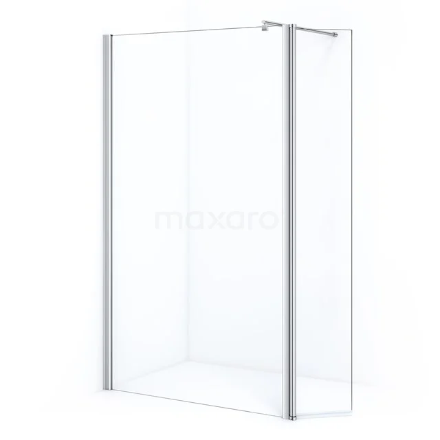 Zircon Comfort Inloopdouche | 110 Cm Chroom Helder Glas Vaste Wand Met Draaibare Zijwand