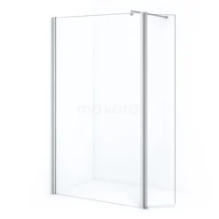 Zircon Comfort Inloopdouche | 120 Cm Chroom Helder Glas Vaste Wand Met Draaibare Zijwand