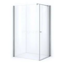 Zircon Essence Douchecabine | 120x80 Cm Chroom Helder Glas Draaideur Rechthoek